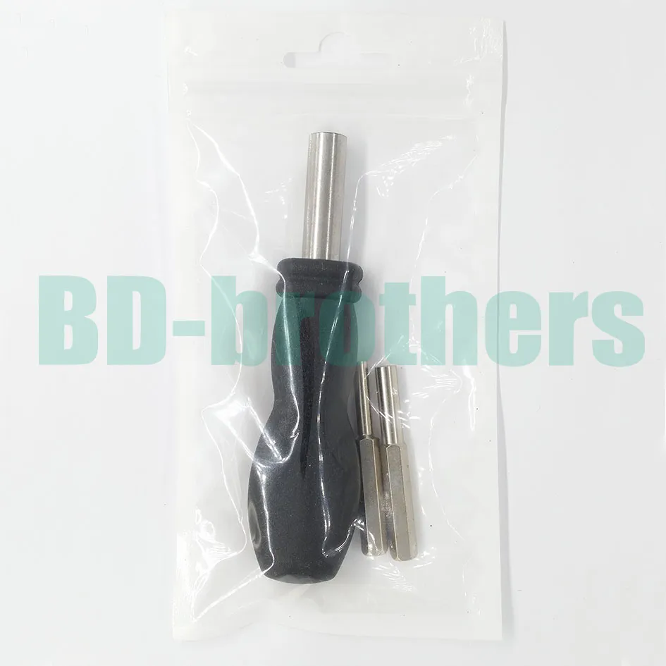 3.8 4.5 mm Security Screwdriver Bit and Black 6.5mm Magnetic Extension Handle for Game Console 