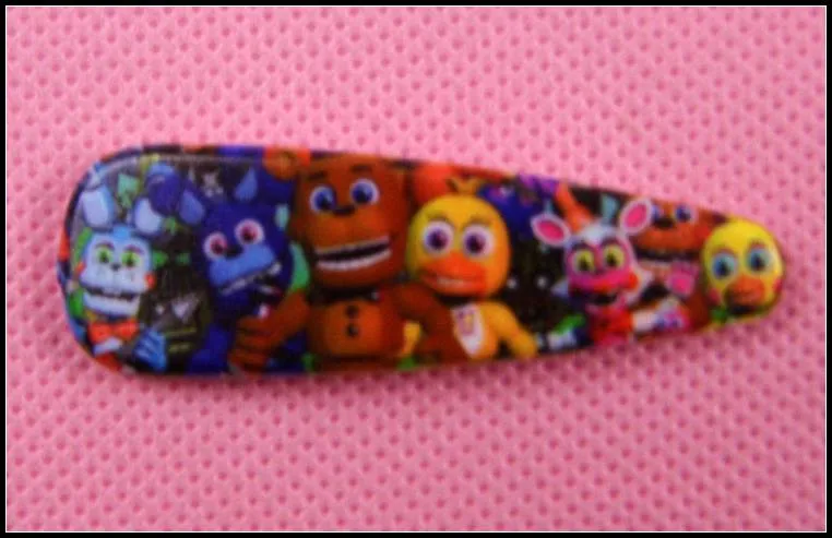 Prettybaby Five Nights At Freddy's girls hair clips children cartoon hair accessories princess FNAF hairpins barrettes Pt0395# mi