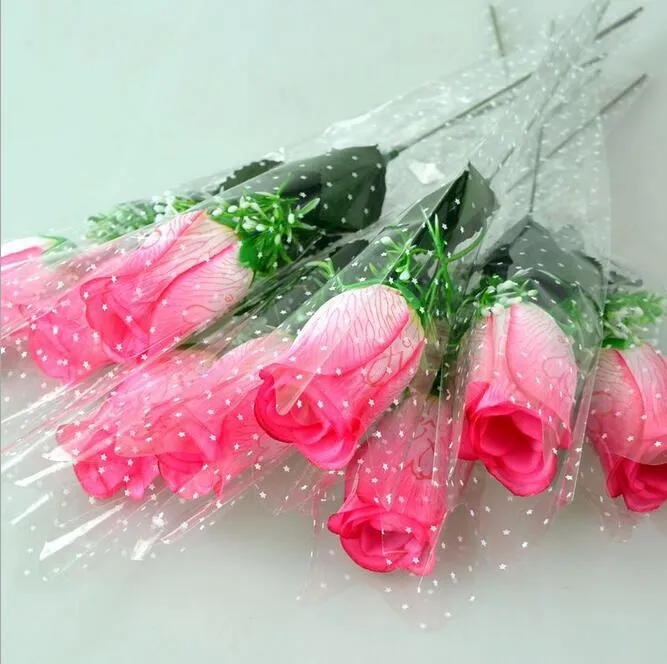 Großhandelspreis Einzelne Rose Mit Liebe und Duft Seidenblume Kunstblumen sechs Farben zur Auswahl HR020