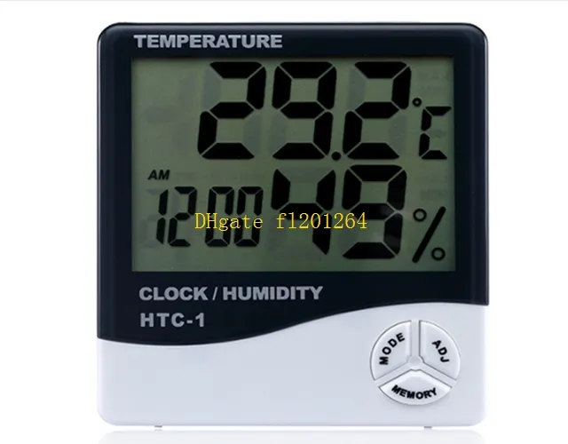 Réveil numérique LCD multifonction, 150 pièces, livraison gratuite, thermomètre, humidité, calendrier, compteur, horloge, alarme, température