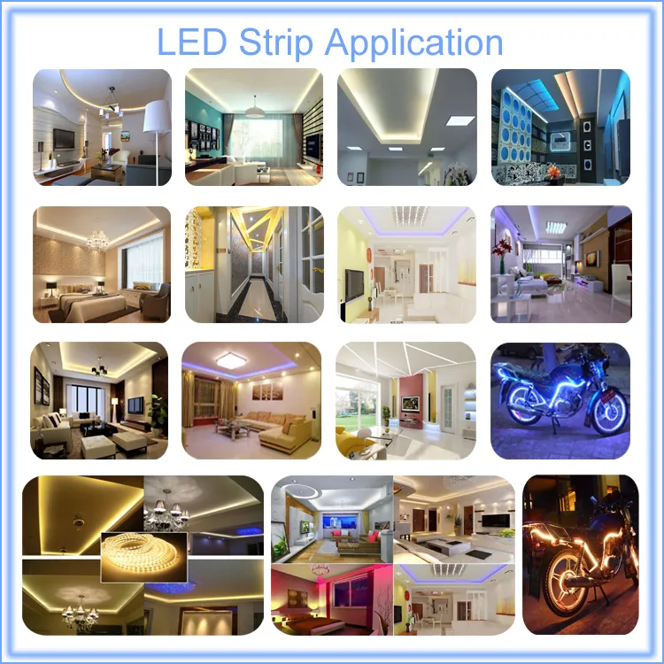 50m / partij 15 mm brede led flexibele strip 120 LED's / M RGB LED-strip SMD5050 Hoge CRI LED-riemlamp voor binnentoepassing