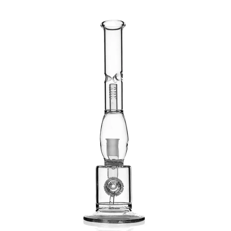 Bang en verre Matrix PercWater Pipe de 15 pouces de hauteur de qualité supérieure avec joint femelle de 18 mm et ES-GB-005 de 13 pouces de hauteur