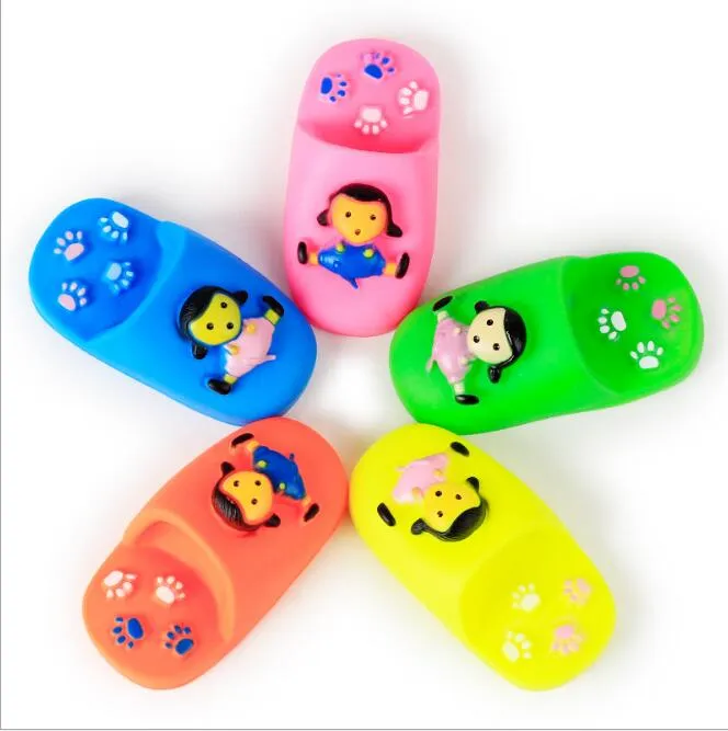 Pet Cat Dog Chew girl shoes Elastic sound baby slippers shoes Toys Safe Plastic Pet puppy sound interactive toy Educational Toys