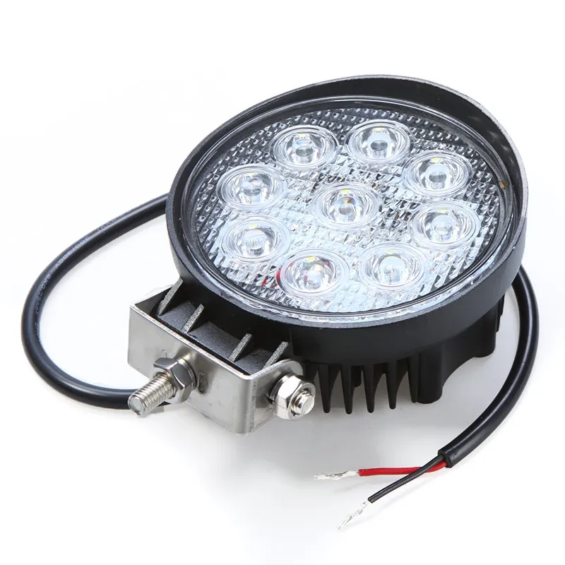 50 stks / partij 27W 9LED Work Light Mist Light Car Bar voor Jeep SUV ATV Off-Road Truck