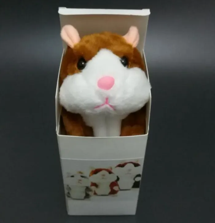 Amasawa 1 Pièce Parler Hamster En Peluche Jouet, Adorable Belle Parler Hamster Enregistrement Sonore Parler En Peluche Jouet Apprentissage Précoce Enfants Cadeau De Bébé Enfants Interactif - 13