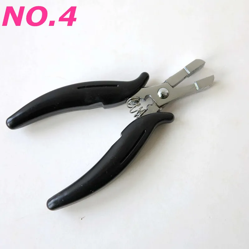 Pinza le estensioni capelli Pince Pince Pince che tirano lo strumento micro Anelli in silicio perline pre -legate più stili9881608