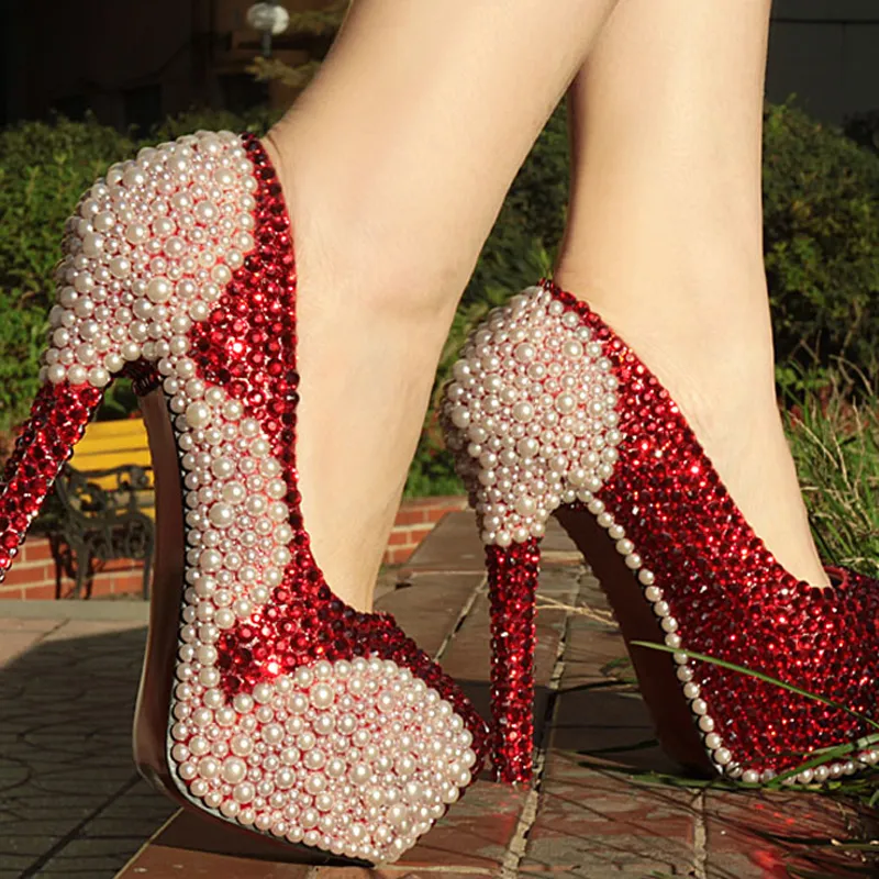 Zapatos de tacón alto hechos a mano con cuentas de cristal y diamantes de imitación para mujer, zapatos de noche nupciales para mujer, zapatos de dama de honor para fiesta de graduación