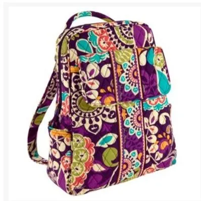 Небольшой рюкзак кампус рюкзак хлопок цветок мешок школы рюкзак мешок школы путешествия колледж 100% реальный