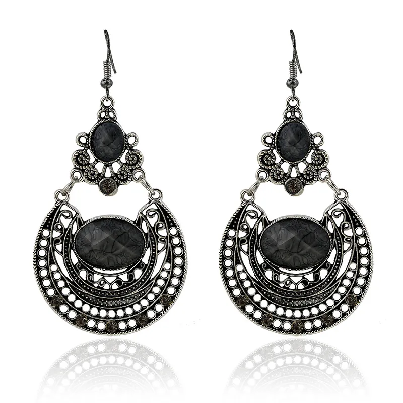Wholesale & Retail Jewelry Vintage Style Strass Earring Women Hollow ...