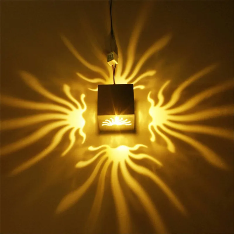 Lampade da parete decorative novità vuote 3W Lampade da parete a LED ad alta potenza multicolore ristorante KTV HD5734572