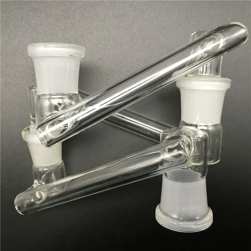 Verre Drop Down Adaptateur avec 14mm 18mm Bouche de meulage Mâle Femelle En Verre Dropdown Bong Adaptateur Tuyaux D'eau pour Fumer