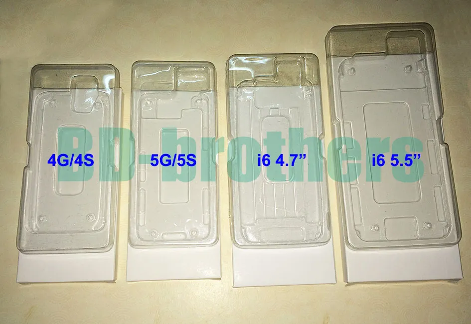 Wihte Kağıt Kutusu iphone 4 5 6 4.7 5.5 PVC Blister Tepsiler ile LCD Ekran Ambalaj Paketi Salver 100 takım / grup