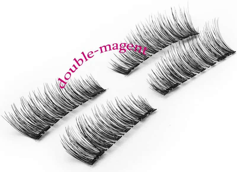 Doppia bellezza ciglia magnetiche bellezza naturale senza colla riutilizzabile falso Eye Lashes Extension Handmade Eye Beauty Makeup Tool