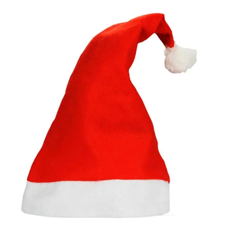 New Christmas Cosplay Hats Thick Ultra Soft Plush Santa Claus hat 28*37cm Cute adults Christmas cap Christmas Supplies