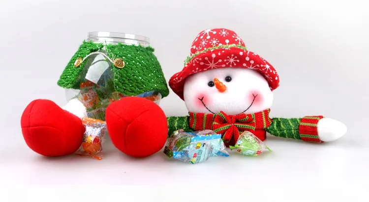 2016 new cute Santa Claus Snowman Gift Christmas Candy Jar Christmas Sugar Bowl Christmas Item Indoor Christmas Decoration FD33 (5)