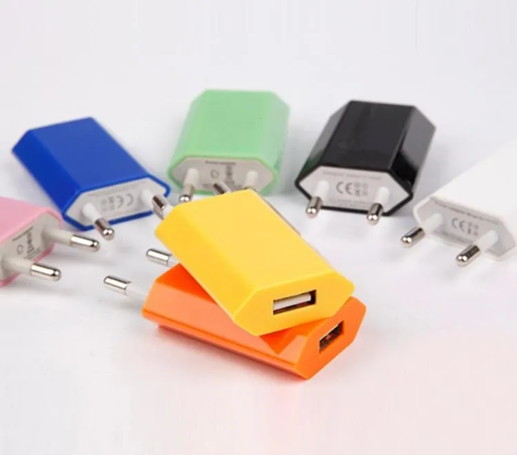 Universal UE EUA gordura Adaptador de Parede plug usb carregador de viagem casa power cube 1a e charuto para o smartphone móvel 4 s 5 s android s3 s4 s5 nota 3