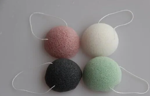 Konjac Sponge Puff Spugne il viso a base di erbe Pura fibra vegetale Konjac naturale che fa strumenti la pulizia di viso e corpo Spedizione gratuita