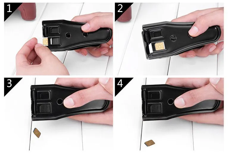 Hurtownie 200 sztuk / partia Uniwersalny Podwójny Dual 2 w 1 Nano Micro SIM Carter Cutter do iPhone5 6 dla Nokia dla telefonu komórkowego Samsung