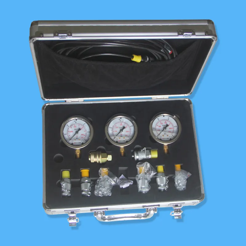 of Hydraulic Oil Pressure Gauge Oil Filled Pressure Meter 600KG 8700PSI Used for Heavy Equipment