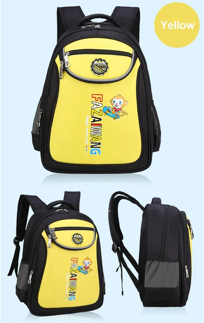 Kinderrugzakken Jongens Meisjes Kinderen Rugzak Schooltas Schooltassen Satchel Cartoon Boek Tassen Hoge Dichtheid Nylon Waterdicht ademend vermogen