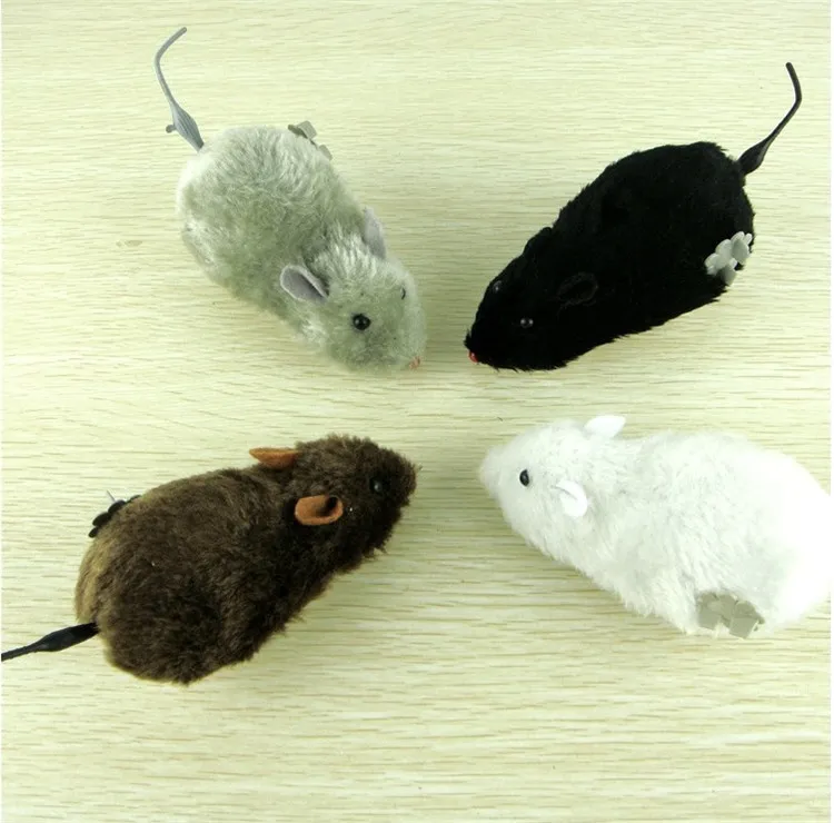 New Little Gummi Mouse Toy Buller Sound Squeak Rat Talking Toys Playing Gift for Kitten Cat Play 6 * 3 * 2,5cm IB282