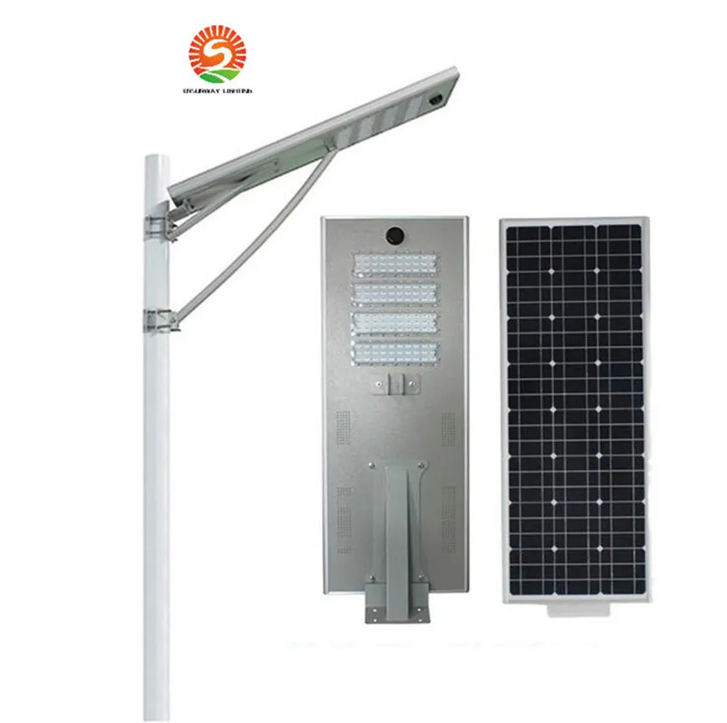 25W 30W 50W 60 W 80W 100W Intercrated Solar Outdoor LED Spotlights Streetlight Lamp 3Years Garantie Lichtregeling Body Induction Floodlight