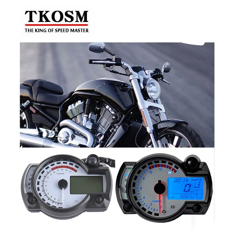 KOSO RX2N 15000RPM LCD Digital Motorcycle Odometer Speedometer For