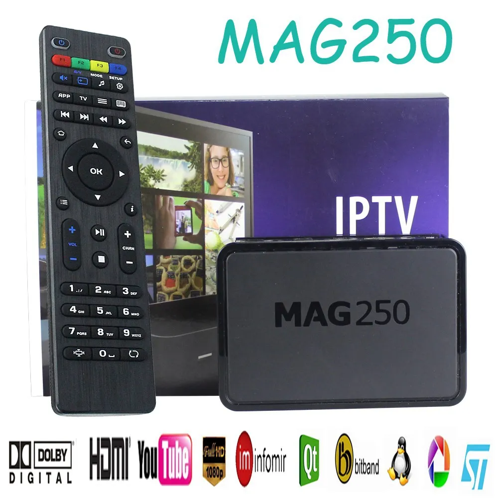 Sistema operacional MAG250 Smart TV Box linux IPTV Set Top Box Sem Iptv Conta MAG 250 Iptv Decoder