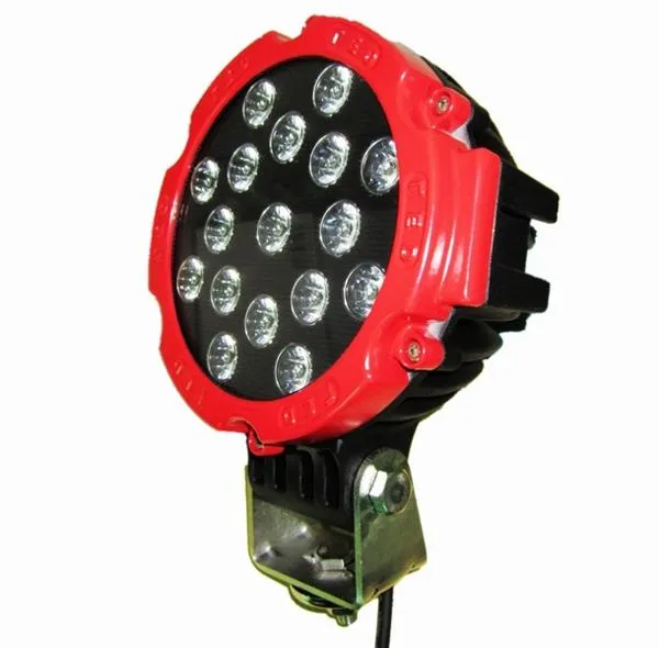 Atacado Super Brilhante, 7 '' 51 W LEVOU luz de Trabalho Levou Farol Do Carro 12 V levou holofotes carro 4x4 ATV SUV Boat Driving Lamp