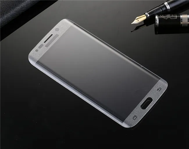 0,2 mm 3D Curved Full Screen Protector for Galaxy S6 Edge S7 Temperat glas för S6 Edge Plus med Retail Box