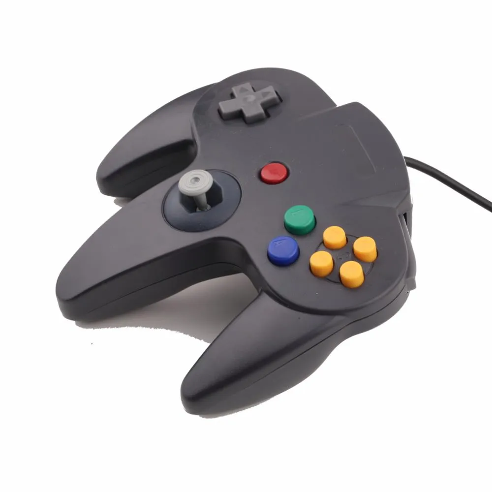 PC用のUSBロングハンドルゲームコントローラーパッドジョイスティックニンテンドー64 N64システム5 stock3819079の色