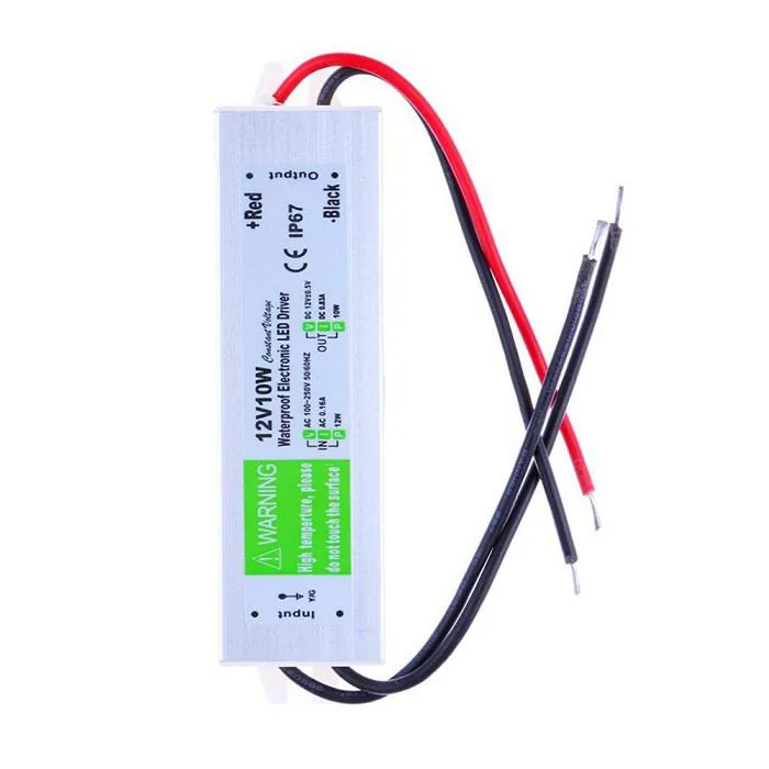 DHL AC 110-240V do DC 12 V 15W - 200W Wodoodporna IP67 Elektroniczna sterownik Zasilacz Zasilacze LED Paski LED Transformer Adapter Podwodne światła