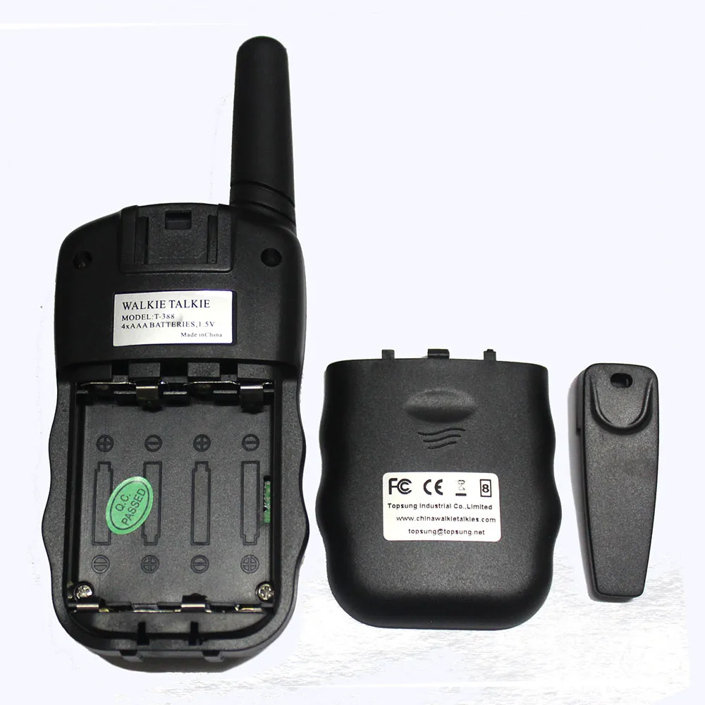  PMR Mobile Radio 3km Walkie Talkie Pair T388 FRS VOX Hand Free