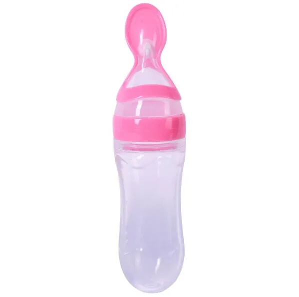 Toddler Silica Gel Feeding Bottle Spoon Food Supplement Rice Cereal Bottle Baby Infant Newborn Baby Feeding Bottle