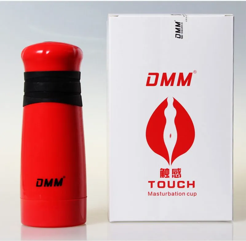 18*6,5 CM DMM sensación Real Sexy realista vibrador Vagina virgen, masturbador masculino eléctrico, Juguetes sexuales para hombres, productos sexuales