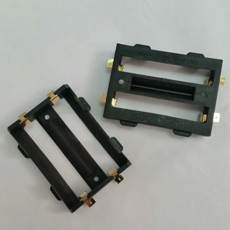 dual bay 26650 battery holder 26650 battery sled 26650 battery case box with SMT/SMD use for DIY box mod or 3D printer