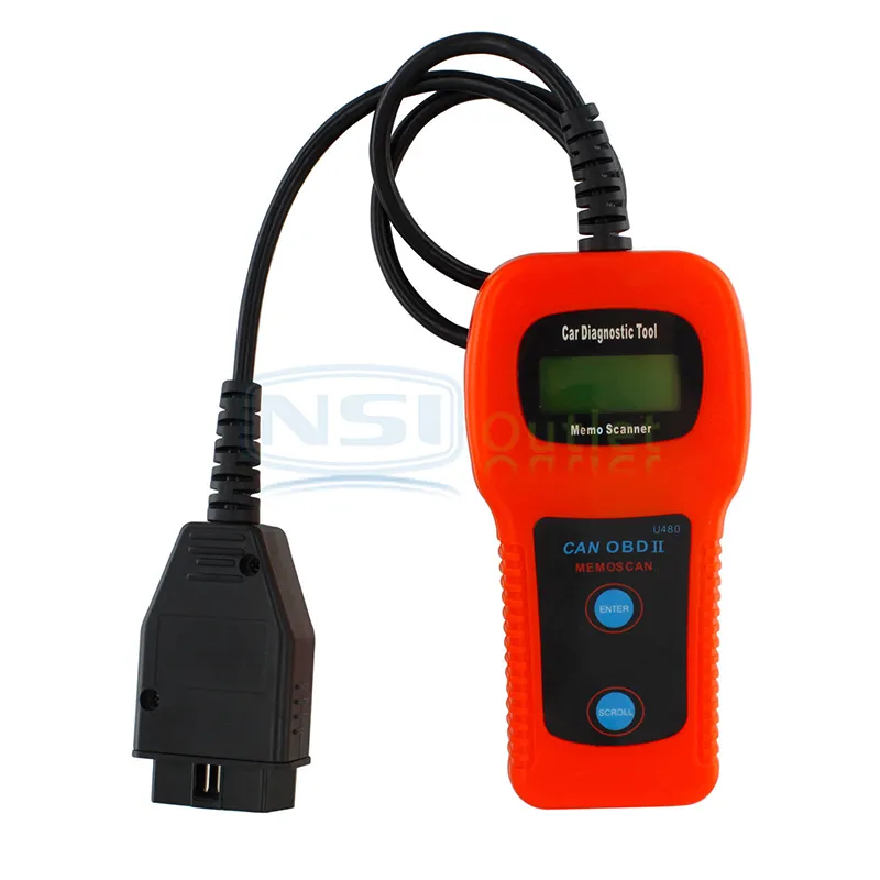 Car Diagnostic Scanner Tool U480 CAN OBDII OBD2 Memo Engine Fault Code