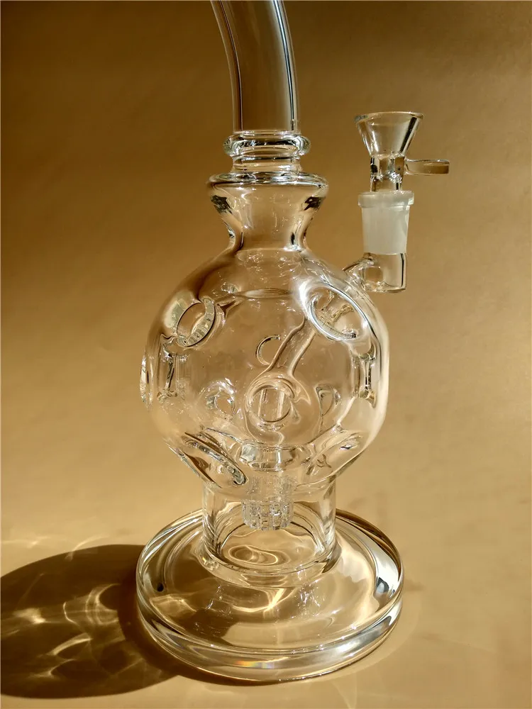 Sexy 9inches Eggosphere fumer Pipe à eau fab oeuf Bangs en verre avec Matrix Perc Verre recyle dab Oil Rigs bong avec 14mm Joint Hookah pas cher