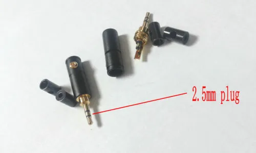 10 Stück 2,5 mm Stereo-Stecker Reparatur-Kopfhörerbuchse Audio-Lötanschluss