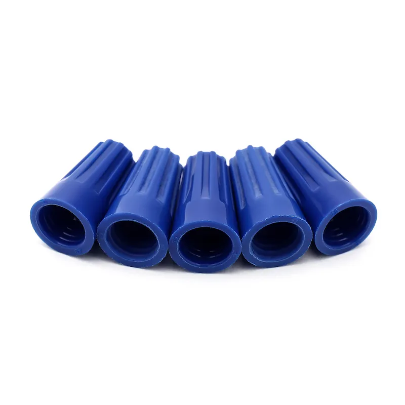 100 stks Blauw Draad Twist Moer Connector Terminals CAP Lente Insert Assortiment P2 Elektrische Gesloten Terminal Lugs Druk op Lijn GLB