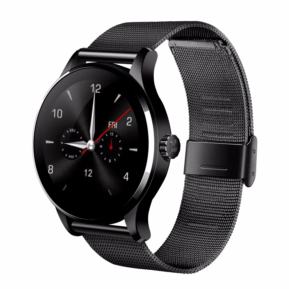 Nyaste K88H Smart Watch Bluetooth 4.0 Med hjärtfrekvensmätare för iOS och Andoid, Unisex bärbar Bluetooth Smart Watch med vattentät IP54