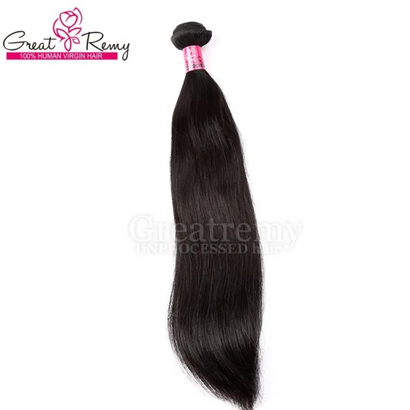 100% chinesische Haarverlängerung / Remy menschliche Haarverlängerungen seidige gerade Greatremy Drop Shipping Natürliche Farbe Königin Haar Produkte