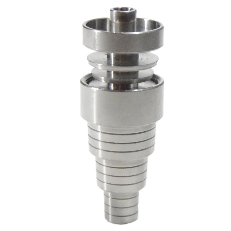 Universal 6 in 1 Domeless Titanium GR2 Nails 10mm 14mm 18mm Joint Male and Female Domeless Nailfor Glass Bongs Water Pipes Dab Rigs