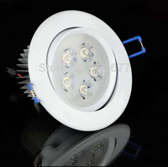 Gratis verzending 6 stks / partij 3W 5W 7W LED Plafondlamp Spotlight AC110V 220 V Dimmer Lamp LED Downlights LED Plafondlamp Dimbaar