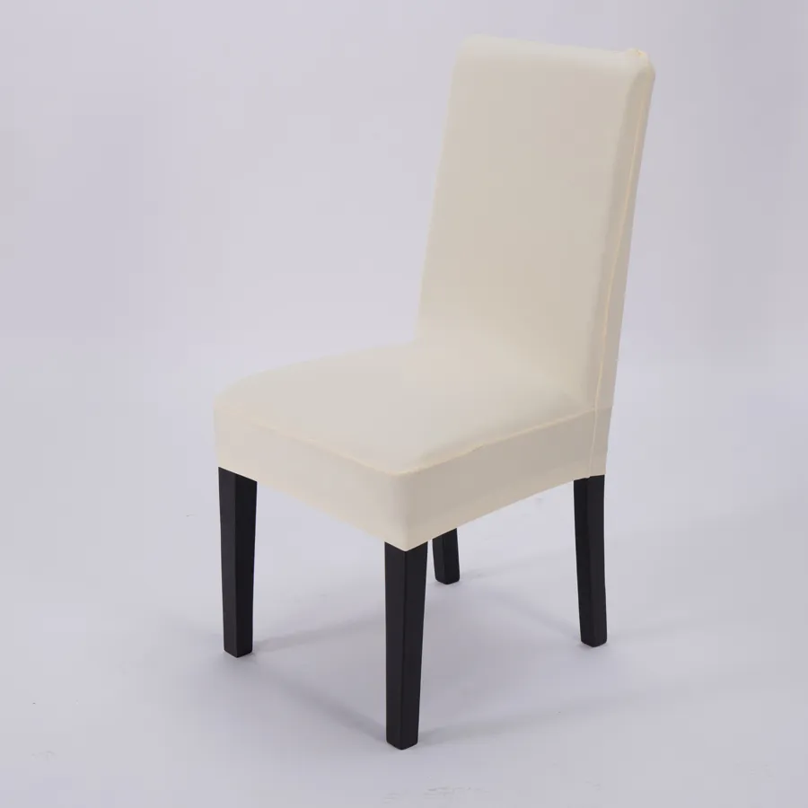 Solid Stretch Banquet Chair Cover Slipcovers Dining Room Wedding Party Pageant Hotel Short Chair Covers Christmas Decoration SH-C02