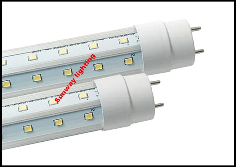 28W 36W 42W 72W G13 V-formad LED T8-rör Dubbel sidor 4FT 5FT 6FT 8FT 2PIN LED-lysrörslampor Lampkylare AC85-277V