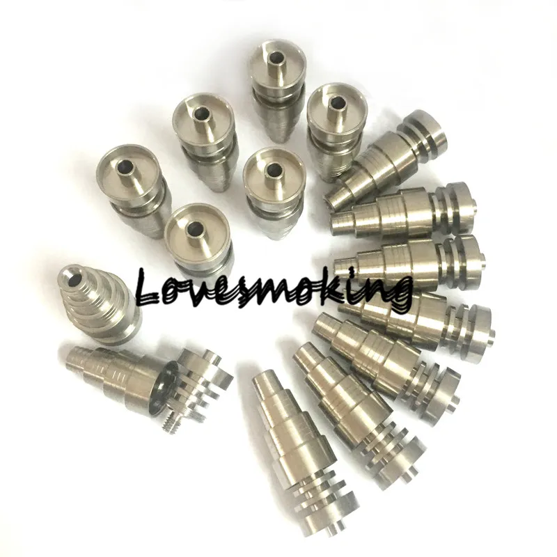 Prix usine Domeless Titanium Nail Universal Male / Female 10mm 14mm 18mm 6 in1 grade 2 clous en titane DHL Livraison gratuite