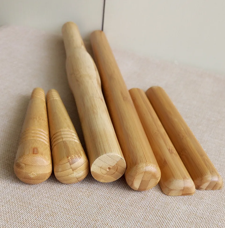 Eco Friendly Bamboo Massage Poles Sticks Water Proof Massager Massage