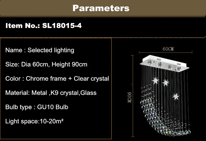 Contemporain Moderne Cristal Pluie Goutte Lustre Éclairage Encastré Led Plafond Salle De Bains Luminaires Suspension pour Salon Salle À Manger L.23.5