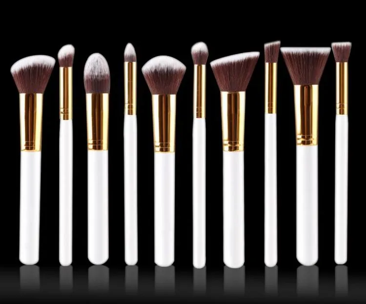 Madeira lidar com cosméticos escova set Pincéis de Maquiagem Conjunto Em Pó Foundation Sombra Delineador Lip Brush Tool Marca Make Up Brushes